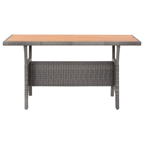 Trädgårdsbord grå 120x70x66 cm massivt akaciaträ