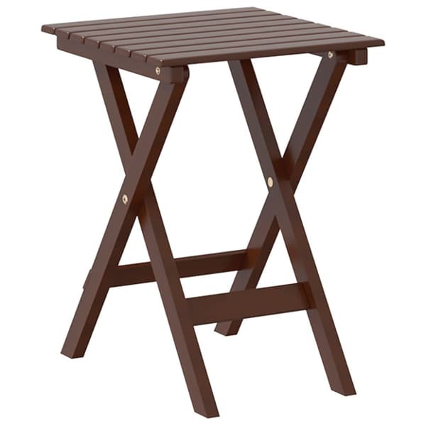 Sidobord hopfällbar brun massivt poppelträ
