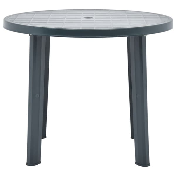 Trädgårdsbord grön 89 cm plast