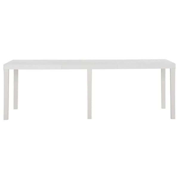 Utebord 220x90x72 cm PP vit