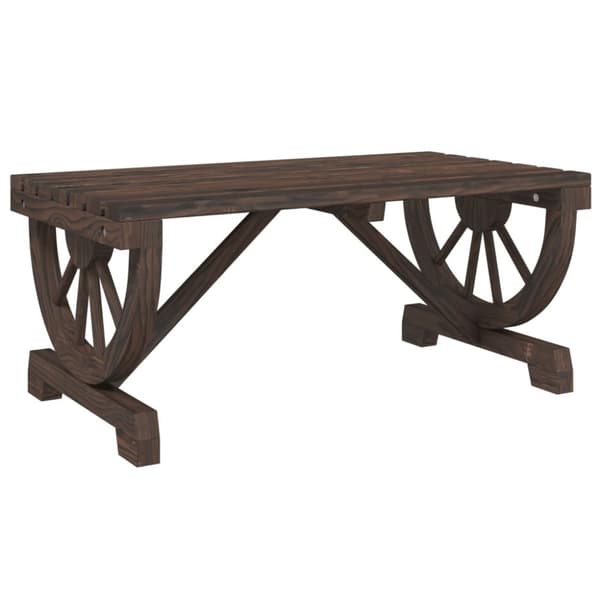 Soffbord för trädgården 90x50x40 cm massiv furu