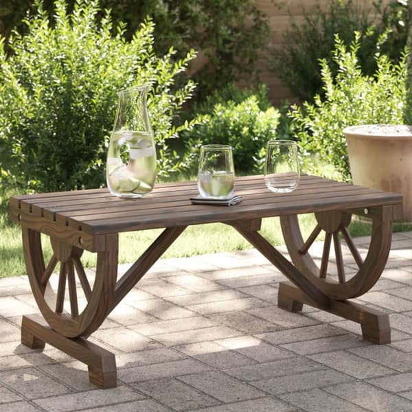 Soffbord för trädgården 90x50x40 cm massiv furu