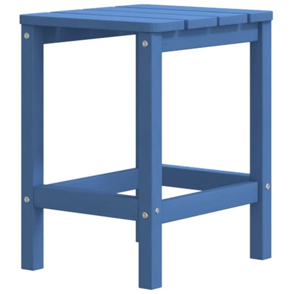 Adirondack bord aquablå 38x38x46 cm HDPE