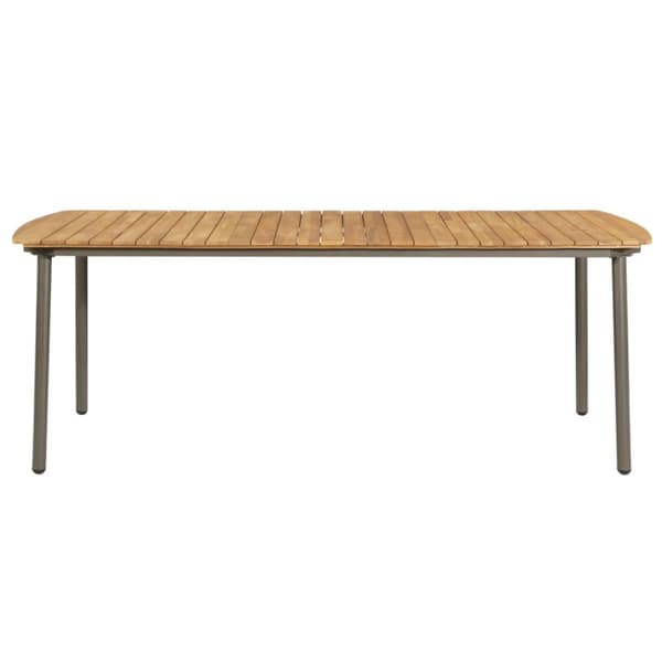 Trädgårdsbord 200x100x72cm massivt akaciaträ och stål