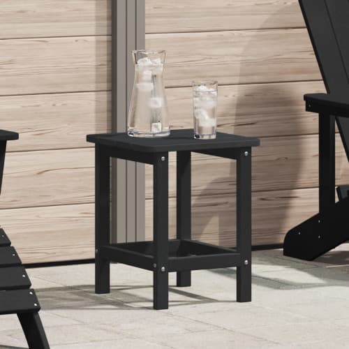 Adirondack Sidobord Svart 38x38x45 cm HDPE