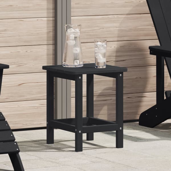 Adirondack Sidobord Svart 38x38x45 cm HDPE