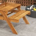 Miniatyrbild 5 av 7: Rootz Kindergarten Picnic Table Set - Outdoor Furniture - Play Area - Weatherwast Wood - 89cm x 80,5 cm x 142,5 cm