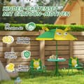 Miniatyrbild 7 av 11: Rootz Children's Garden Furniture Set - Barnstolar - Bordset - Portable & Foldble - 49,5 cm Ø Tabell, 36,5 cm x 38,5 cm Stol - Bee Design