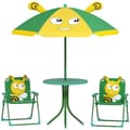 Miniatyrbild 10 av 11: Rootz Children's Garden Furniture Set - Barnstolar - Bordset - Portable & Foldble - 49,5 cm Ø Tabell, 36,5 cm x 38,5 cm Stol - Bee Design