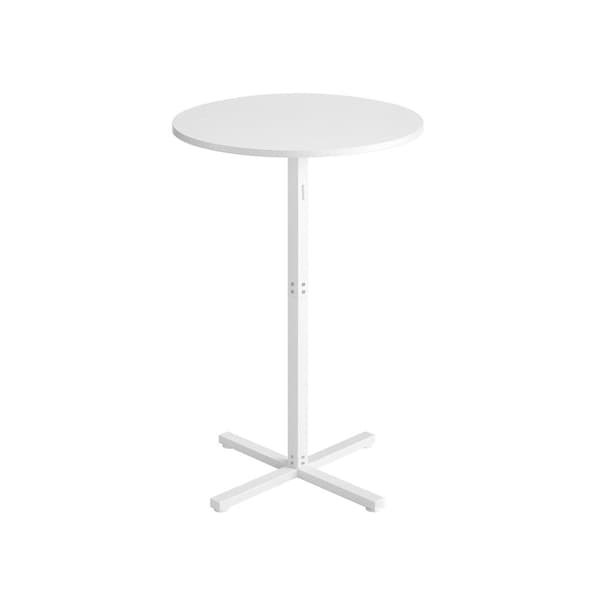 Søjlebord - Runde - 60 x 60 x 104,5 cm - Snehvid
