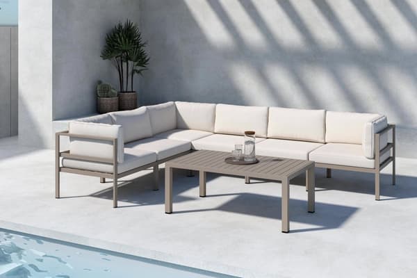 FURNLUX UDENDØRS SOFABORD COPACABANA GREY 70CM