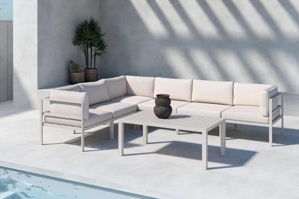 FURNLUX ULKOKAHVIPÖYTÄ COPACABANA BEIGE 70CM