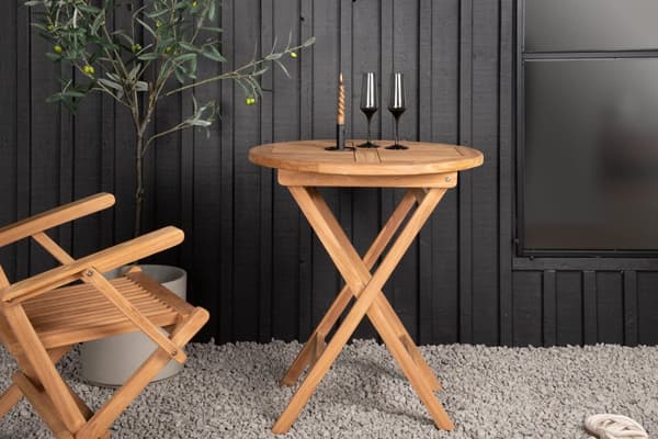 FURNLUX ULKOTILOJEN RUOKAPÖYTÄ KENYA TEAK 70CM