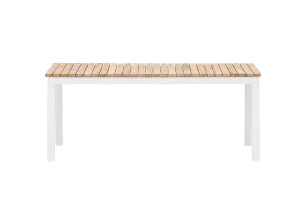FURNLUX ULKOKAHVIPÖYTÄ BRASILIA TEAK & VALKOINEN 60CM