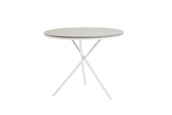 FURNLUX ULKORUOKAPÖYTÄ PARMA HARMAA & VALKOINEN 90CM