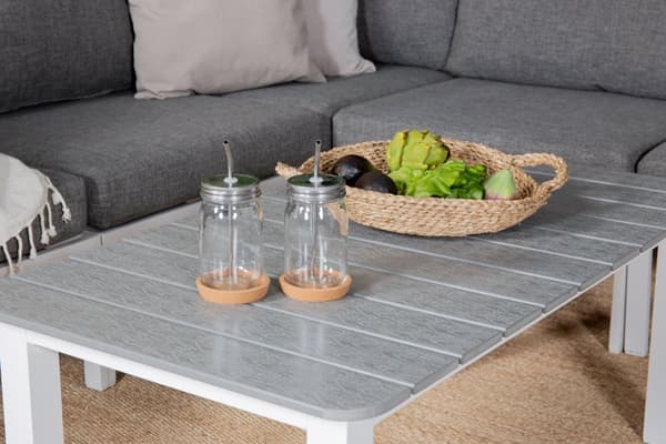 FURNLUX SOFFBORD FÖR UTOMHUSBRUK PARMA GRÅ & VIT 60CM