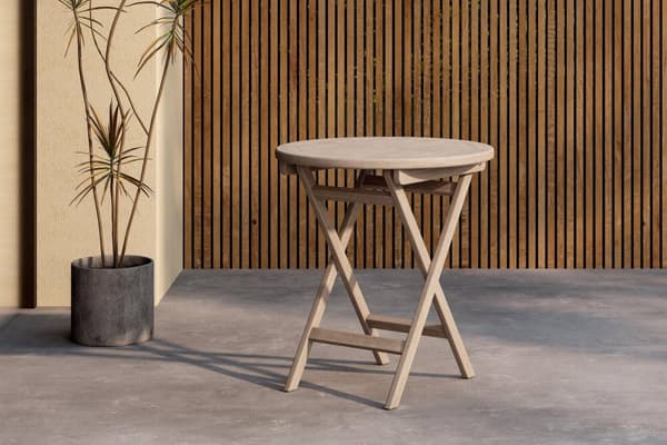 FURNLUX ULKOKAHVIPÖYTÄ KENYA BEIGE 70CM