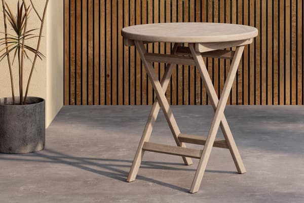 FURNLUX ULKOKAHVIPÖYTÄ KENYA BEIGE 70CM