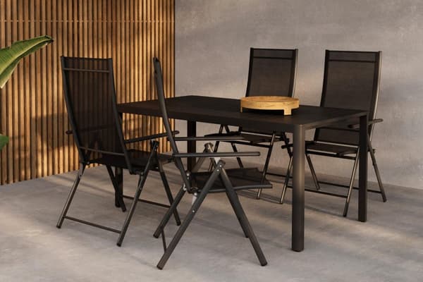 FURNLUX MATBORD FÖR UTOMHUSBRUK GIARDINI SVART 85CM