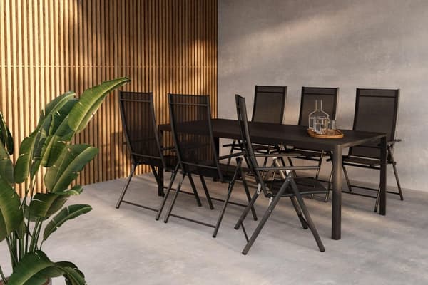 FURNLUX MATBORD FÖR UTOMHUSBRUK GIARDINI SVART 90CM