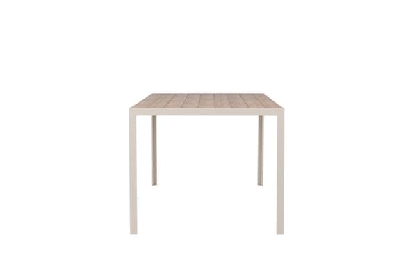 FURNLUX ULKORUOKAPÖYTÄ BREAK TEAK & BEIGE 90CM