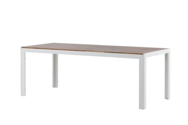 FURNLUX ULKOTILOJEN RUOKAPÖYTÄ BOIS ACACIA & VALKOINEN 100CM