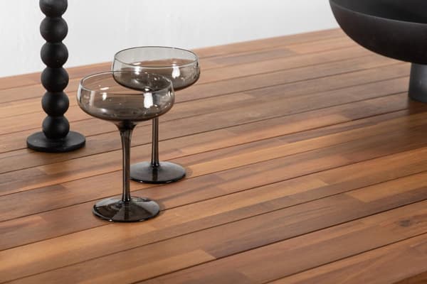 FURNLUX UDENDØRS SPISEBORD BOIS ACACIA & SORT 90CM