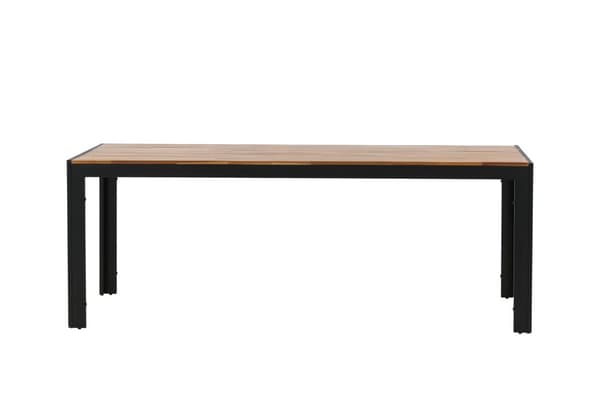 FURNLUX UDENDØRS SPISEBORD BOIS ACACIA & SORT 90CM