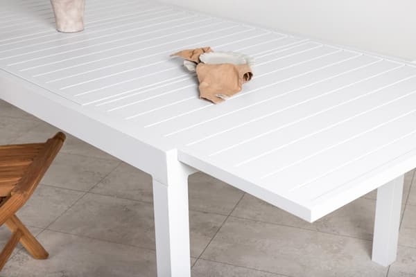 FURNLUX ULKORUOKAPÖYTÄ MARBELLA VALKOINEN 100CM