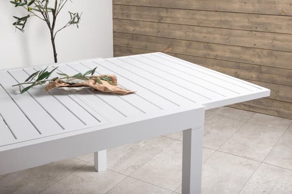 FURNLUX ULKORUOKAPÖYTÄ MARBELLA VALKOINEN 100CM
