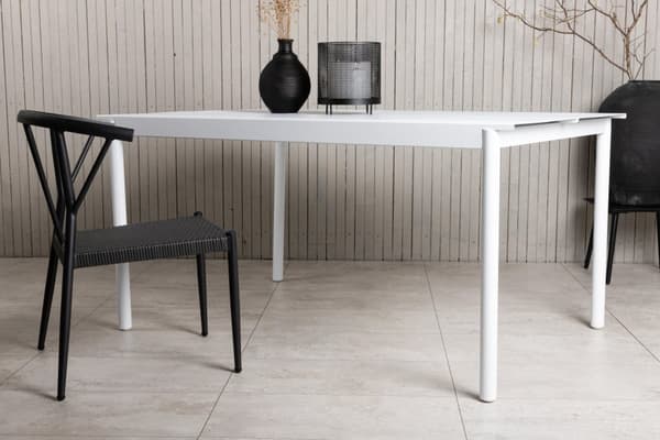 FURNLUX ULKORUOKAPÖYTÄ MODENA VALKOINEN 100CM