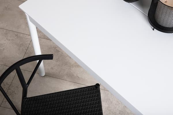 FURNLUX ULKORUOKAPÖYTÄ MODENA VALKOINEN 100CM