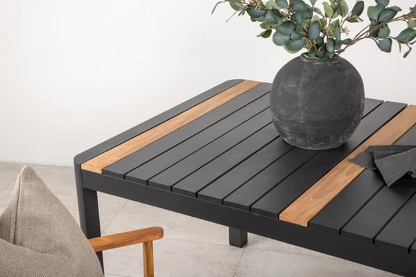 FURNLUX MATBORD FÖR UTOMHUSBRUK TOGO TEAK & SVART 90CM