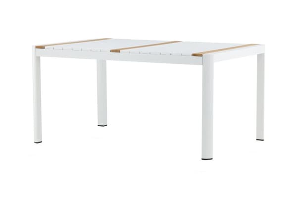 FURNLUX ULKORUOKAPÖYTÄ TOGO TEAK & VALKOINEN 90CM