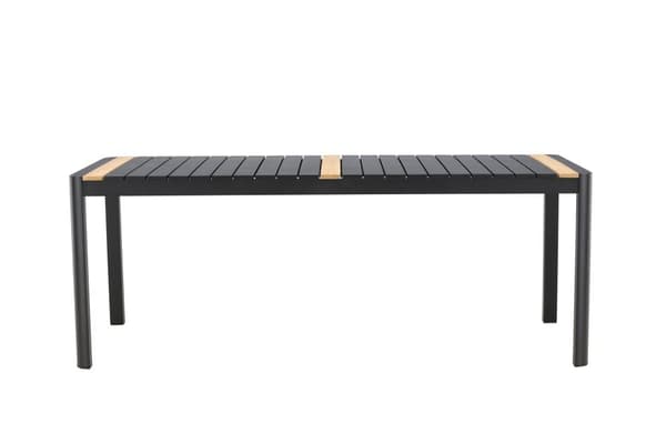 FURNLUX ULKORUOKAPÖYTÄ TOGO TEAK & MUSTA 100CM