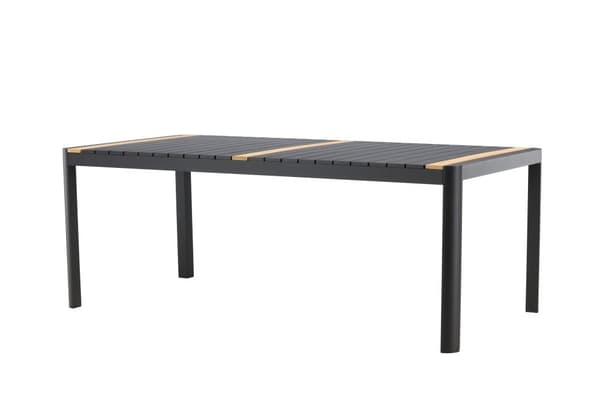 FURNLUX ULKORUOKAPÖYTÄ TOGO TEAK & MUSTA 100CM