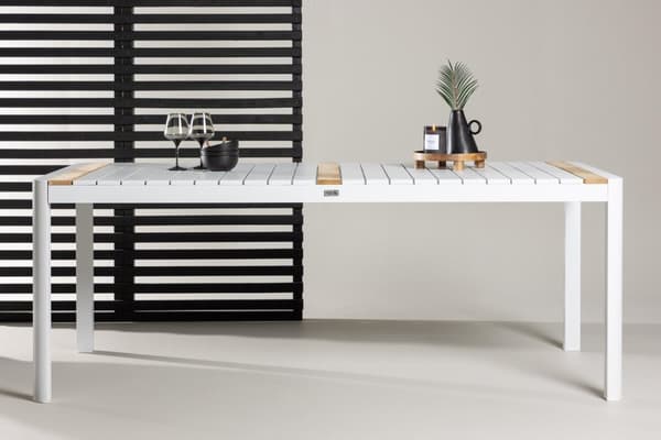 FURNLUX MATBORD FÖR UTOMHUSBRUK TOGO TEAK & VITT 100CM