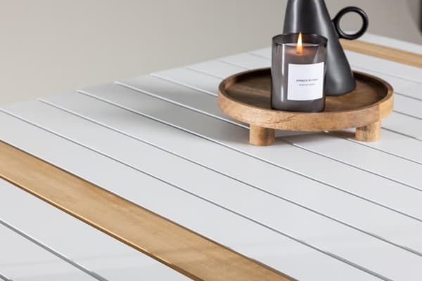 FURNLUX MATBORD FÖR UTOMHUSBRUK TOGO TEAK & VITT 100CM