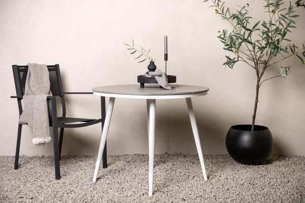 FURNLUX MATBORD FÖR UTOMHUSBRUK BREAK GRÅ & VIT 90CM