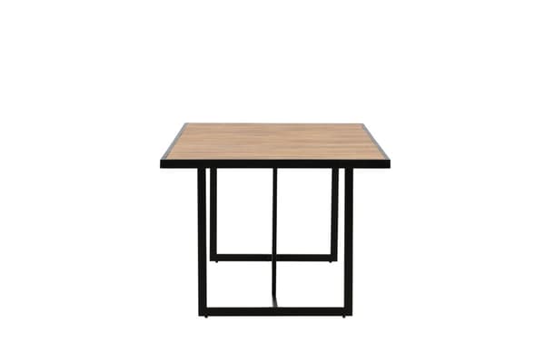 FURNLUX ULKORUOKAPÖYTÄ KHUNG AKAASIA & MUSTA 100CM