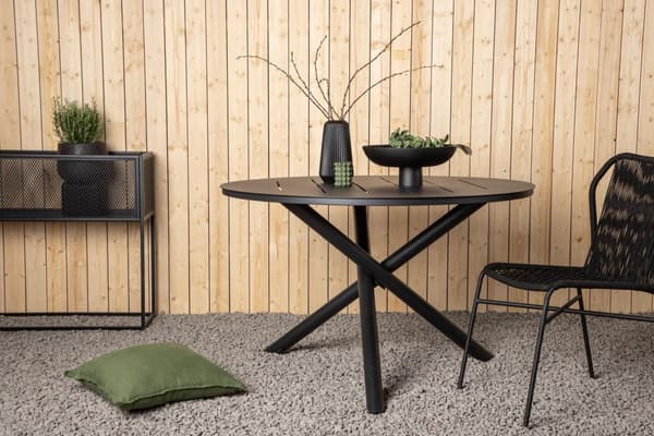 FURNLUX MATBORD FÖR UTOMHUSBRUK ALMA SVART 120CM
