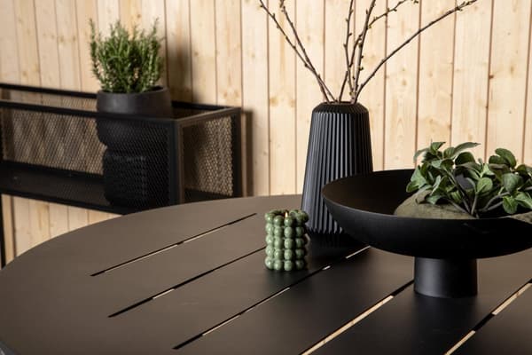 FURNLUX MATBORD FÖR UTOMHUSBRUK ALMA SVART 120CM