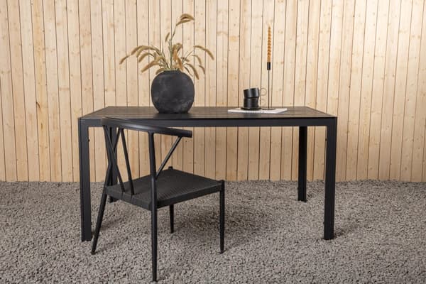 FURNLUX ULKOTILOJEN RUOKAPÖYTÄ BREAK MUSTA 90CM