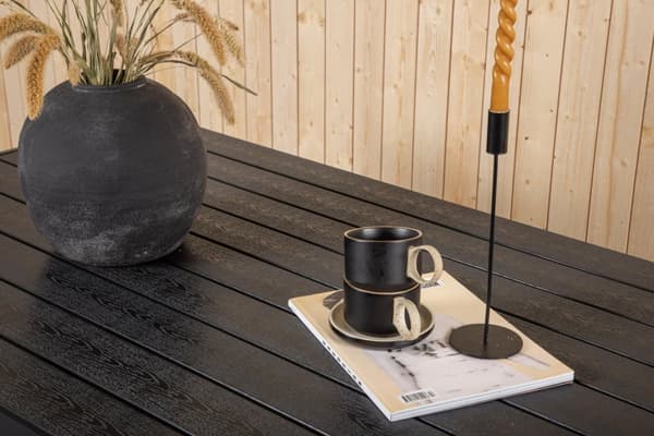 FURNLUX ULKOTILOJEN RUOKAPÖYTÄ BREAK MUSTA 90CM