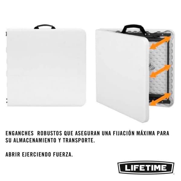 LIFETIME ultrabeständigt fällbart multifunktionsbord 122x61x56 - 91,5 cm UV100