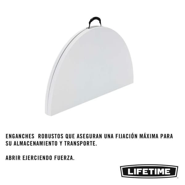 Hopfällbart bord - LIVSTID - 122x122x73,5 cm - Ultrabeständigt - Fällbart - Utomhus