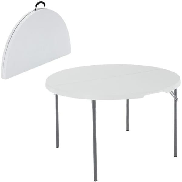 Hopfällbart bord - LIVSTID - 122x122x73,5 cm - Ultrabeständigt - Fällbart - Utomhus