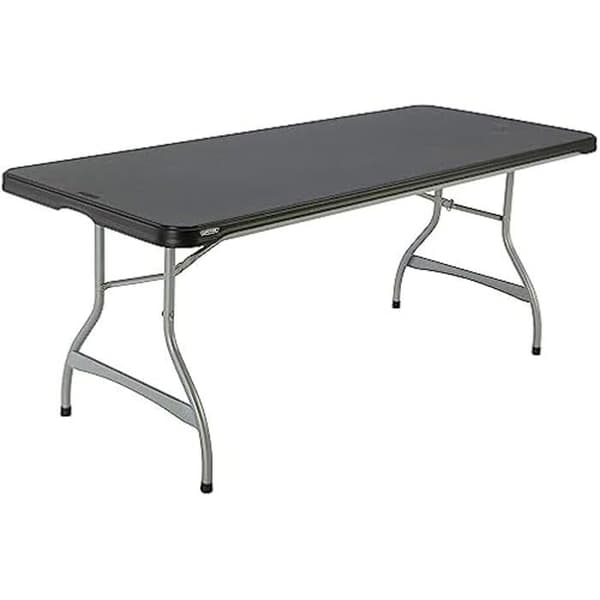 Livstid rektangulärt bord 72" svart