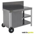 Pikkukuva 1 / 3: Tarjoiluvaunu - COOK'IN GARDEN - Nova 110 - Roiskesuojalla - 100% metallia