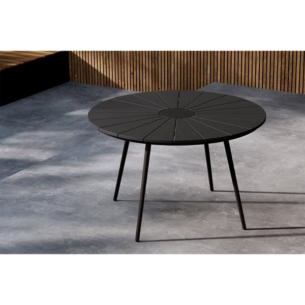 San Vito hagebord Ø120cm svart.